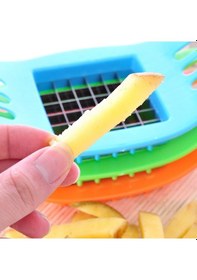 Resim Küp Patates Dilimleyici Kızartmalık Parmak Patates Dilimleyici Çok Renkli 