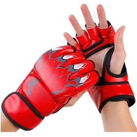 Resim Joyhub Profesyonel Sparring Ve Kumaş Antrenmanı Yarım Parmaklı Boks Eldiveni Ghi-846 Kırmızı 