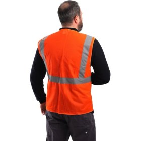Resim Eserıs Mühendis Tipi Ikaz Yeleği Turuncu 
