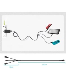 Resim Najmaddin Jys 3in1 Nintendo Switch Oyun Konsolu Universal Şarj Kablosu Joy-Con GAMEPAD-(5775) - NJ001P-4GB8B 