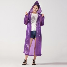 Resim eleven market Marlux Unisex Eva Yağmurluk Mor Spor Yağmurluk Mrc-801 