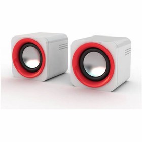 Resim Snopy SN-14 Beyaz Kırmızı 2.0 3w-2 Usb Speaker Snopy