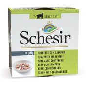 Resim Schesir C273 Jelly Ton Balıklı ve Lambukalı (Mahi Mahi) Kedi Konservesi 85 Gr 