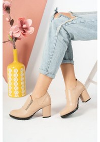 Resim GİMER - Nut Cilt Kadın Ayakkabı - İRM3519G Bej 