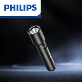Resim Philips 1235 Şarj Edilebilir El Feneri, Yüksek Parlaklık, Süper Parlak LED El Feneri, Ev Açık Çok Fonksiyonlu Küçük El Feneri 