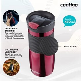 Resim CONTIGO BYRON SNAPSEAL TERMOS BARDAK 470ML PEMBE 