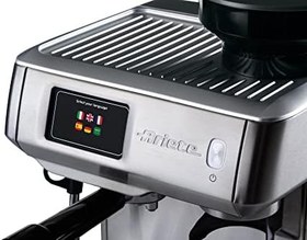 Resim Ariete Profesyonel Dijital Espresso Makinesi 1312/10 - Espresso Coffee Machine, 1600 Watt, 15 Bar Basınç, Paslanmaz Çelik Gövde, Entegre Kahve Değirmeni, TFT Dijital Ekran, Maxi Cappuccino Cihazı 