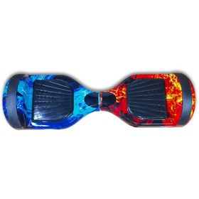 Resim CityMate Elektrikli Kaykay Hoverboard Bluetooth Hoparlörlü 6.5 Inch Akıllı Dengeli - Alevli Desen 