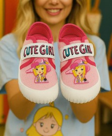 Resim Behtah Kundura Kız Çoçuk Bebek Kaydırmaz Taban Cırtlı Panduf Pamuk Astarlı Çok Amaçlı Okul Kreş Patiği Ev Patiği 