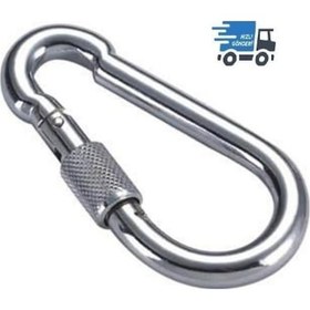 Resim Krom 316 Kalite Paslanmaz Vidalı Karabina 10 Adet 