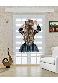 Resim Perdecizade Enxboy Tançlı Kız Dijital Baskılı Zebra Perde-cocuk Odası-stor Perde Pz-422 Renkli 