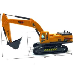 Resim Pasifik Toys Scale Truck - Model Sürtmeli Excavatör Kepçe 30 cm Paletli 