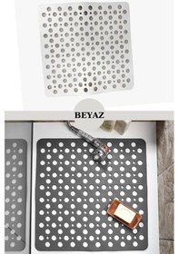 Resim Kaydırmaz Duşakabin Banyo Ve Duş Paspası Kare Bubble 81 Adet Vantuzla Yapışır 54 X 54 Cm Beyaz 