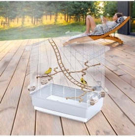 Resim Imac Elettra - New Kuş Kafesi Mavi/ Beyaz 67x42,5x58,5cm 