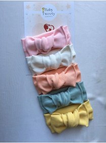 Resim Baby Tweety 5li Kombin El Yapımı Kız Bebek Bandana 
