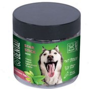 Resim M-Pets Mini Dental Snack Green Tea Star Stick Köpek Ödülü 110 Gr 