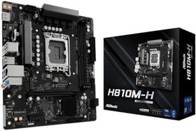 Resim ASROCK H810M-H 6400MHz DDR5 Soket 1851 M.2 USB 3.2 HDMI mATX Anakart 