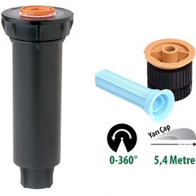 Resim Rain Bird 18van Sprey Nozulu 5,4 Mt. Ve 1804 Profesyonel Sprey Gövde Seti 
