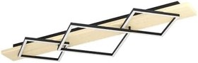 Resim Eglo My Light My Style 901931 "Boyal" 101 Cm Uzunluğunda Siyah Kahverengi Çelik Ahşap Tavan Armatürü 