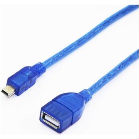 Resim 5 Pin Mini Usb Erkek - Usb Dişi Kablo 50Cm - Mini Uzatma 