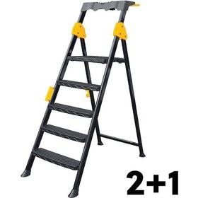 Resim 2+1 Basamaklı Metal Merdiven Prostep 