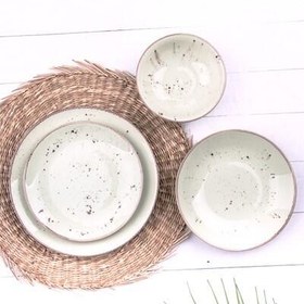 Resim Tulu Klasik Form Romina 24 Parça 6 Kişilik Yemek Takımı 
