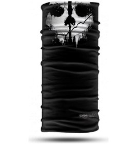 Resim Motosıklet Bandana-boyunluk Crt-231 Siyah - Beyaz 
