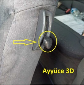 Resim Ayyüce 3d, Audi A3 8l Golf 4 Koltuk Mandalı 1x 