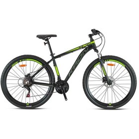 Resim Kron Xc 75 29 Jant Mtb - 18' - 21 Vites - H.dısc - Mat Siyah-neon Sarı/füme 001 
