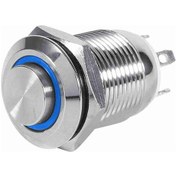 Resim Huiliang 12mm 4-pin Mavi Led Yüksek Flush 