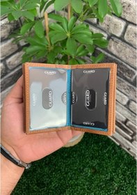 Resim Guard Antik Taba Hakiki Deri Kartlık Erkek / Kadın P1169 Taba 