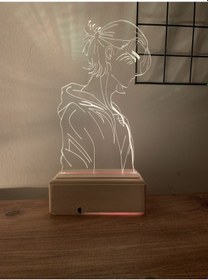 Resim Eren Jaeger Attack On Titan 16 Renk Gece Lambası 