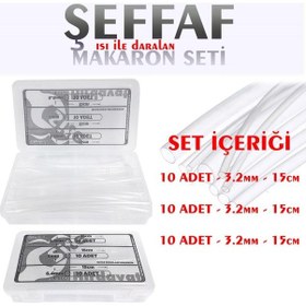 Resim Şeffaf Makaron Seti 