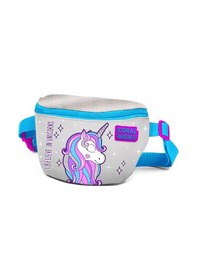Resim Coral High Kids Pembe Gümüş Unicorn Desenli Bel Çantası 22490 Pembe 