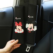 Resim Mickey & Minnie Mouse Araba Emniyet Kemeri Omuz Koruyucu, Naylon Malzeme, Kadın Sürücüler İçin Mükemmel Hediye, Mickey Mouse Araba Aksesuarları 