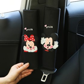 Resim Mickey & Minnie Mouse Araba Emniyet Kemeri Omuz Koruyucu, Naylon Malzeme, Kadın Sürücüler İçin Mükemmel Hediye, Mickey Mouse Araba Aksesuarları 