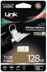 Resim Linktech Pemium Dual 90 Mb/s 128 Gb Type-c Otg Flash Bellek 