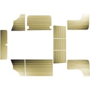 Resim Vw Trans. T2 70-79 Kombi İç Yan Pnl. 10 Prç Krem - Öz-iş 