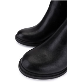 Resim Tamer Tanca Kadın Suni Deri Siyah Topuklu Çizme 889 1424 Bn Czm Sk25-26 Sıyah Siyah 