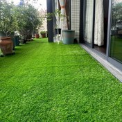 Resim 1 adet Küçük Yapay Çim Rulosu - Boyut 49.99×99.97cm Gerçekçi Yeşil Çim Siyah Arka ile, Dış Mekan Dekorasyonu, Evcil Hayvan Eğitimi ve Oyun Alanları için Mükemmel - Avlular, Balkonlar ve Bahçeler için İdeal, Dış Mekan Dekorasyonları, Bahçe Geliştirme, Oyunlu Tasarım, Dayanıklı Malzeme, Dokulu Yüzey 