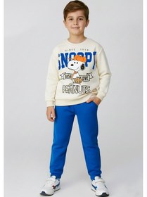 Resim Erkek Çocuk Snoopy Baskılı Eşofman Takım Dmb-4141 Saks 