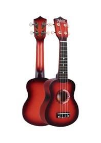 Resim Midex Ukx-500rd Sunburs Efektli Maun Soprano Ukulele Full Set 