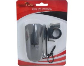 Resim Bisiklet Korna - Ön Far [45 Lumen] Alarm Düğmeli Çok Sesli [pil Dahil] RCTS-575J-B 