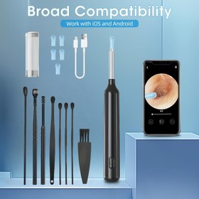 Resim 8 adet Kulak Temizleme Seti, Kamera ve Işık ile, Ev Kullanımı Kulak Kanalı Temizleyici, iOS ve Android için Uygun, Mükemmel Tatil Hediyesi, Doğum Günü Hediyesi, Cadılar Bayramı Hediyesi, Noel Hediyesi, Kulak Kiri Temizleme, Kulak Kiri Temizleme Aracı, Modern Estetik, Dayanıklı Yapı, Kulak Kiri Temizleyici, Hediye Alıcıları için, En İyi Noel Hediyesi 