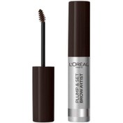 Resim L'oreal paris brow artist plump & set dolgun görünüm veren kaş sabitleyici maskara - 109 ebony 