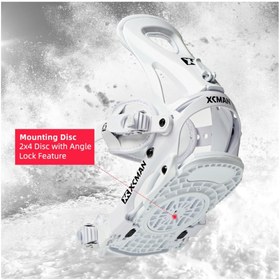 Resim XCMAN Snowboard Bindings bağlama -M2-White 2025 
