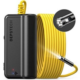 Resim Depstech Çift Lensli Kablosuz Endoskop 1080P Yılan Kamera Sarı - 5m 