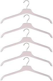 Resim EZMK Ev Gereçleri Plastik Üst Giyim Askısı, Gömlek Askısı, Tişört Askısı, Bluz Askısı, Tunik Askısı, Krem, 20 Adet 