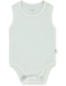 Resim Civil Baby Düz Sıfır Kol 3-9 Ay Çıtçıtlı Badi - Beyaz - Beyaz / 3-6 Ay 
