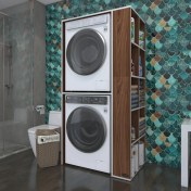 Resim Kenzlife çamaşır-kurutma makinesi dolabı bolodenka cvz 180*090*60 banyo kapaksız arkalıksız 